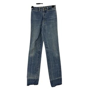 Vintage Sergio Valente Womens 100% Cotton Unhemmed Denim‎ Jeans Size 27